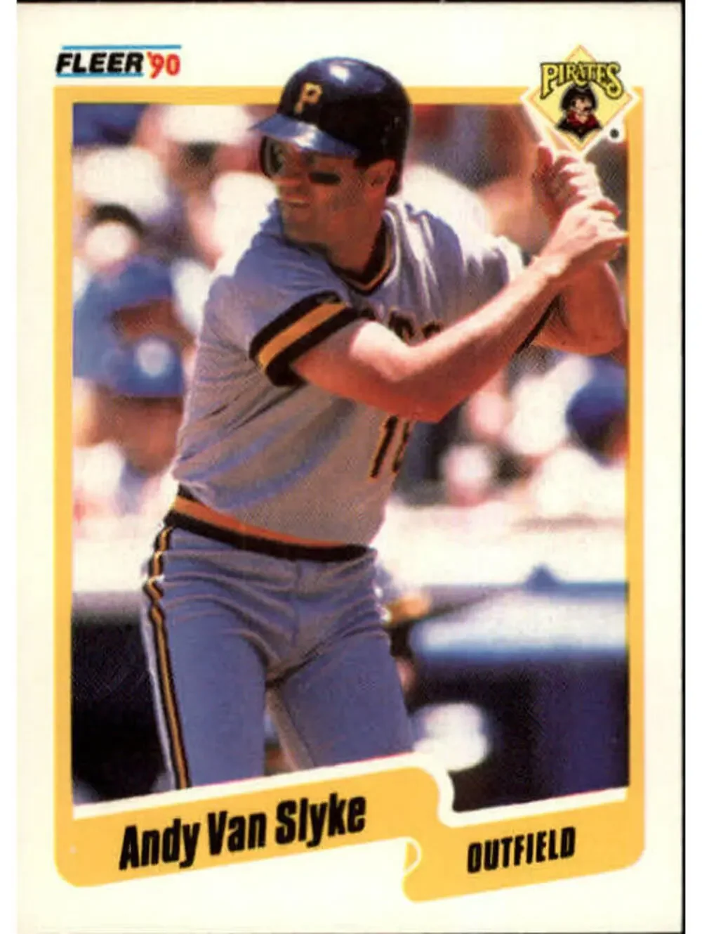 1990 Andy Van Slyke Fleer Baseball Card #481
